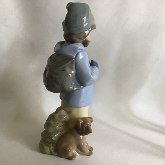 NAO Lladro Spain Figurine Girl with Dog - Picture 5 of 8